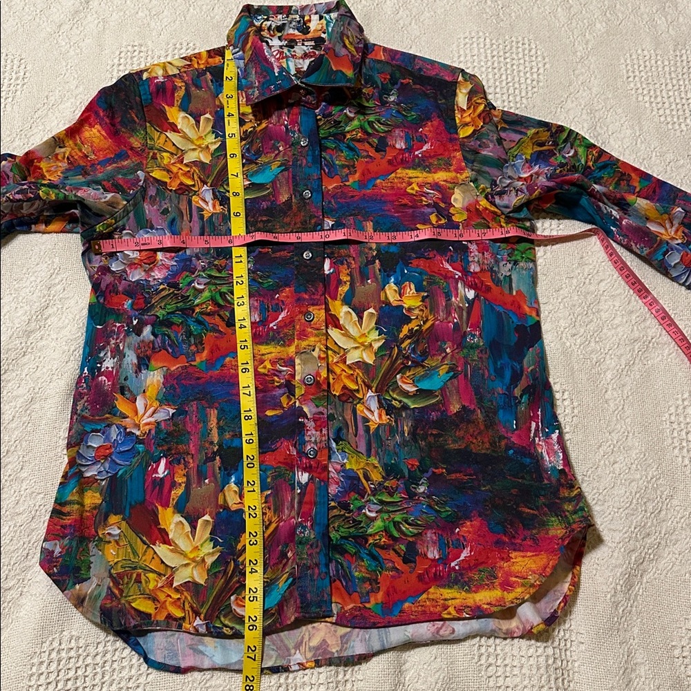 Robert Graham Multicolor Floral Button Down Shirt - Picture 5 of 13